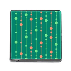 Green Pattern Memory Card Reader (square) by Valentinaart