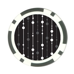 Black And White Pattern Poker Chip Card Guards by Valentinaart