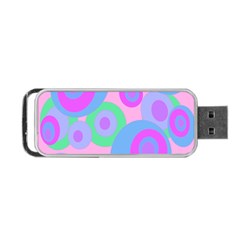 Pink Pattern Portable Usb Flash (one Side) by Valentinaart