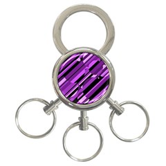 Purple Pattern 3-ring Key Chains by Valentinaart