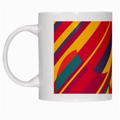 Colorful Hot Pattern White Mugs by Valentinaart