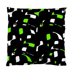 Green, Black And White Pattern Standard Cushion Case (two Sides) by Valentinaart