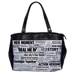 Hillary 2016 Historic Headlines Office Handbags by blueamerica