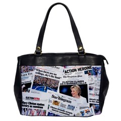 Hillary 2016 Historic Newspaper Collage Office Handbags by blueamerica