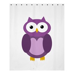 Purple Transparetn Owl Shower Curtain 60  X 72  (medium)  by Valentinaart