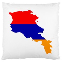 Flag Map Of Armenia  Standard Flano Cushion Case (one Side) by abbeyz71