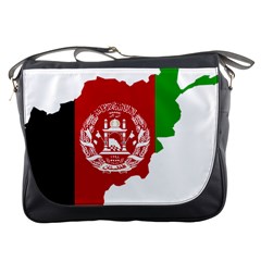 Flag Map Of Afghanistan Messenger Bags by abbeyz71