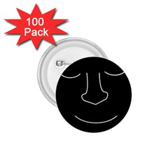 Sleeping Face 1 75  Buttons (100 Pack)  by Valentinaart
