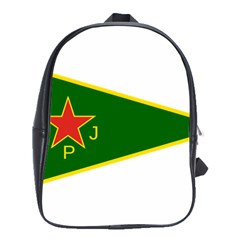 Flag Of The Women s Protection Units School Bags(large)  by abbeyz71