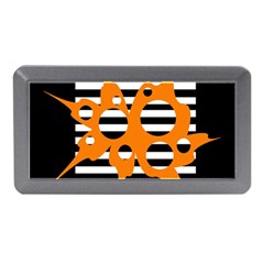 Orange Abstract Design Memory Card Reader (mini) by Valentinaart