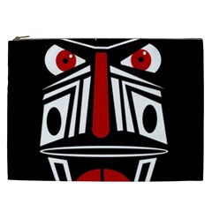 African Red Mask Cosmetic Bag (xxl)  by Valentinaart