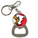 Artistic cow Bottle Opener Key Chains Front