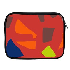 Red Abstraction Apple Ipad 2/3/4 Zipper Cases by Valentinaart