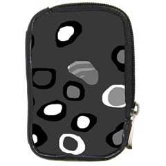 Gray Abstract Pattern Compact Camera Cases by Valentinaart