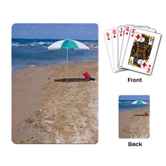 Beach Umbrella Playing Card by PhotoThisxyz