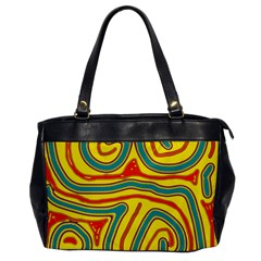 Colorful Decorative Lines Office Handbags by Valentinaart