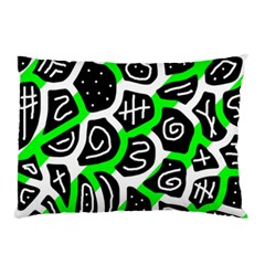 Green Playful Design Pillow Case (two Sides) by Valentinaart
