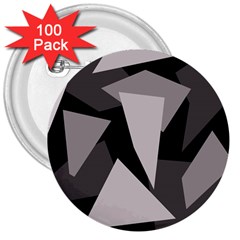 Simple Gray Abstraction 3  Buttons (100 Pack)  by Valentinaart