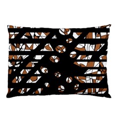 Brown Freedom  Pillow Case (two Sides) by Valentinaart