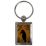 Halloween raven - brown Key Chains (Rectangle) 