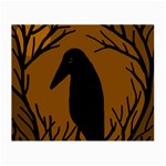 Halloween raven - brown Small Glasses Cloth (2-Side) Back