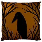 Halloween raven - brown Standard Flano Cushion Case (One Side)