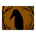 Halloween raven - brown Double Sided Flano Blanket (Mini) 