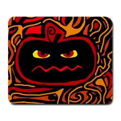 Halloween Decorative Pumpkin Large Mousepads by Valentinaart