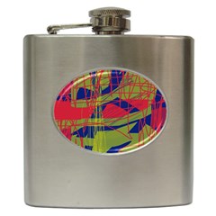 High Art By Moma Hip Flask (6 Oz) by Valentinaart