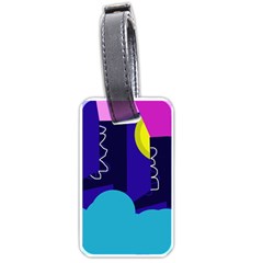 Walking On The Clouds  Luggage Tags (two Sides) by Valentinaart