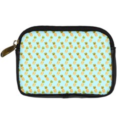 Tropical Watercolour Pineapple Pattern Digital Camera Cases by TanyaDraws