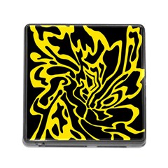 Black And Yellow Memory Card Reader (square) by Valentinaart