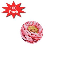 Large Flower Floral Pink Girly Graphic 1  Mini Buttons (100 Pack) 