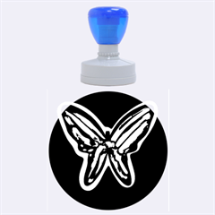 Night Butterfly Rubber Round Stamps (large)