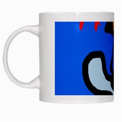 Little Bird White Mugs by Valentinaart
