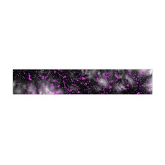 Black, Pink And Purple Splatter Pattern Flano Scarf (mini) by traceyleeartdesigns