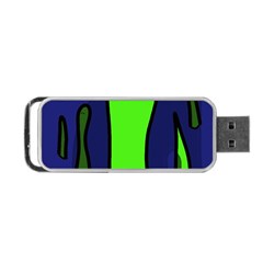 Green Snakes Portable Usb Flash (one Side) by Valentinaart