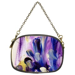 Purple Abstract Print  Chain Purses (two Sides)  by artistpixi