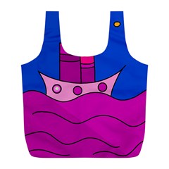 Boat Full Print Recycle Bags (l)  by Valentinaart