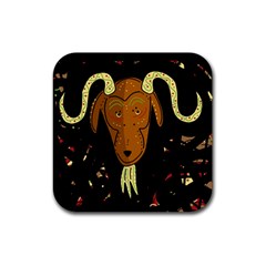 Billy Goat 2 Rubber Coaster (square)  by Valentinaart