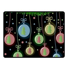Christmas Balls - Pastel Fleece Blanket (small) by Valentinaart