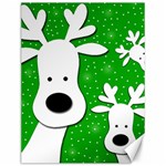 Christmas reindeer - green 2 Canvas 12  x 16   11.86 x15.41  Canvas - 1