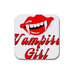 Vampire Girl Rubber Coaster (square) 