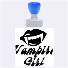 Vampire Girl Rubber Round Stamps (large) by igorsin