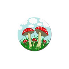 Mushrooms  Golf Ball Marker by Valentinaart