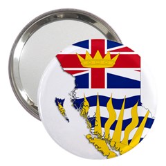 Flag Map Of British Columbia 3  Handbag Mirrors by abbeyz71