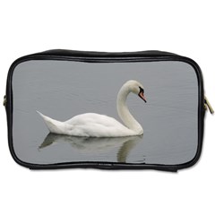 Swimming White Swan Toiletries Bags 2-side by picsaspassion