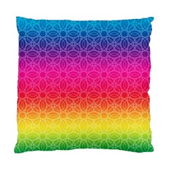 Rainbow Rings Standard Cushion Case (one Side) by PhotoThisxyz