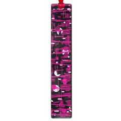 Magenta Abstract Art Large Book Marks by Valentinaart