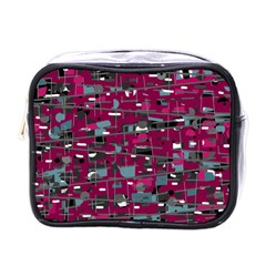 Magenta Decorative Design Mini Toiletries Bags by Valentinaart